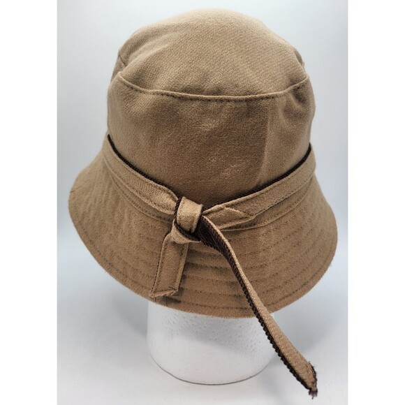 Y2K ROXY 100% Wool Bucket Hat Made In The USA Logo Tie Stitched EUC RARE main image 8